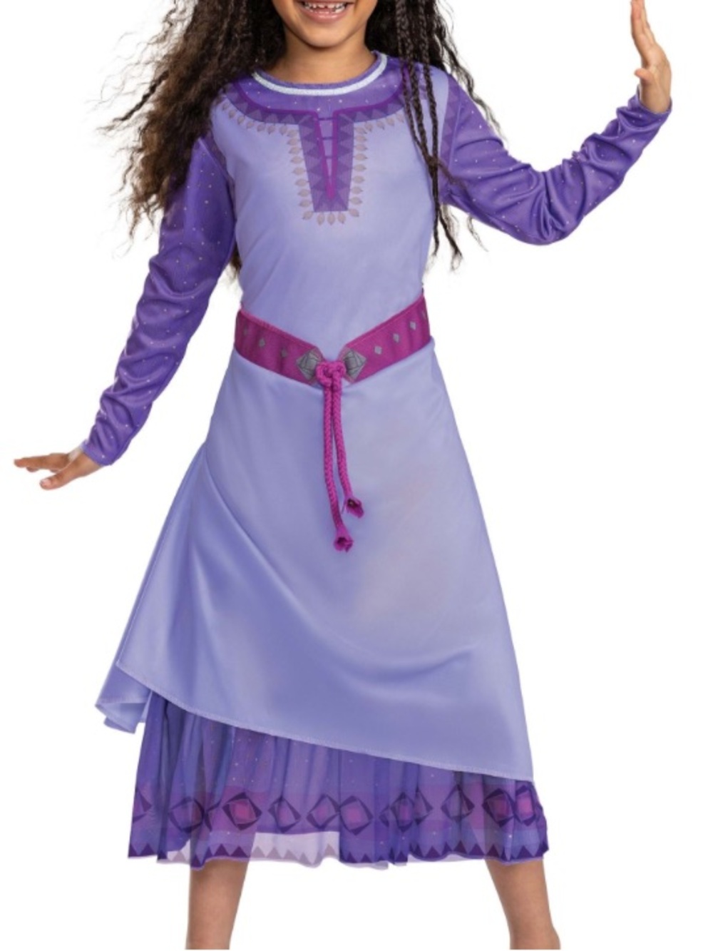 Disney Lavender Princess Costume Dress with Pink Belt